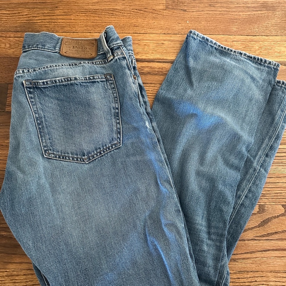 VINTAGE Ralph Lauren, Low Rise Boyfriend Cut Cropped Denim Jeans